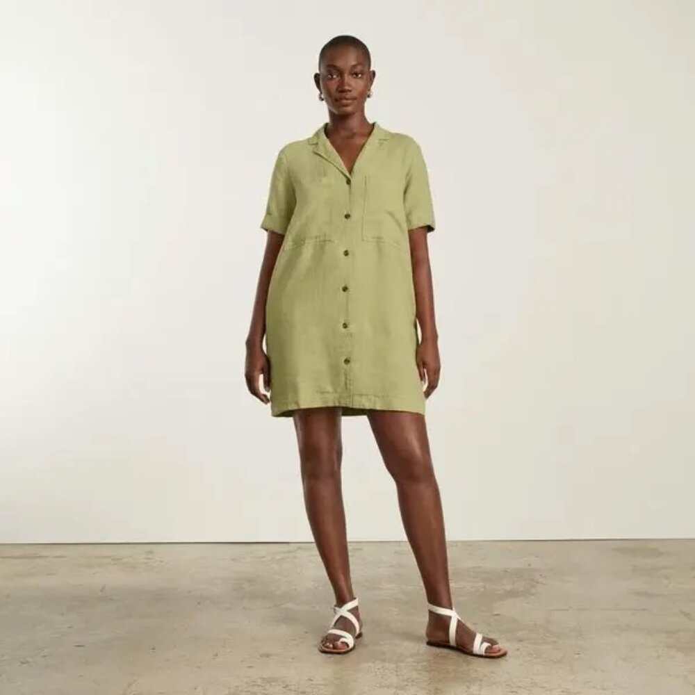 Everlane Linen Workwear Dress